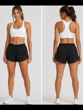 Nike Dri-FIT High Rise Athletic Tempo Running Shorts Drawstring 2.5" Inseam Sz M